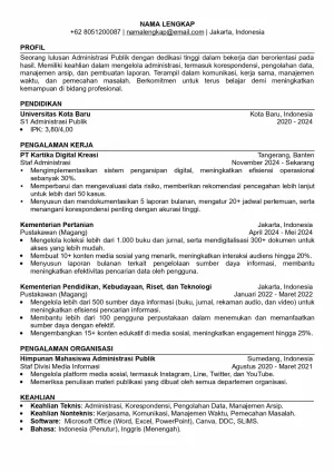 CV ATS Friendly
